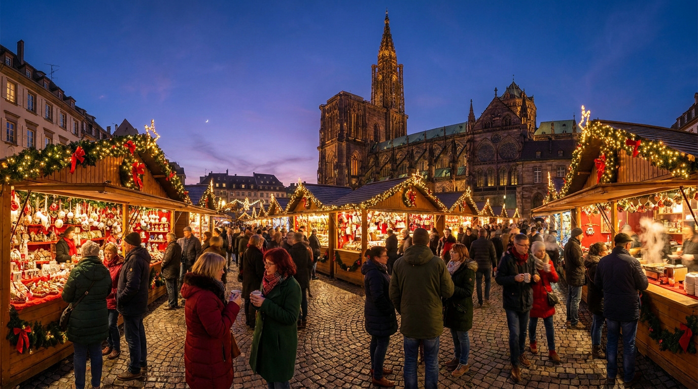 Marché de Noël de Strasbourg : transport et magie