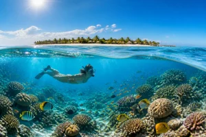 Plongee paradisiaque en mer rouge