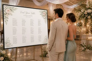 Plan de table de mariage elegant