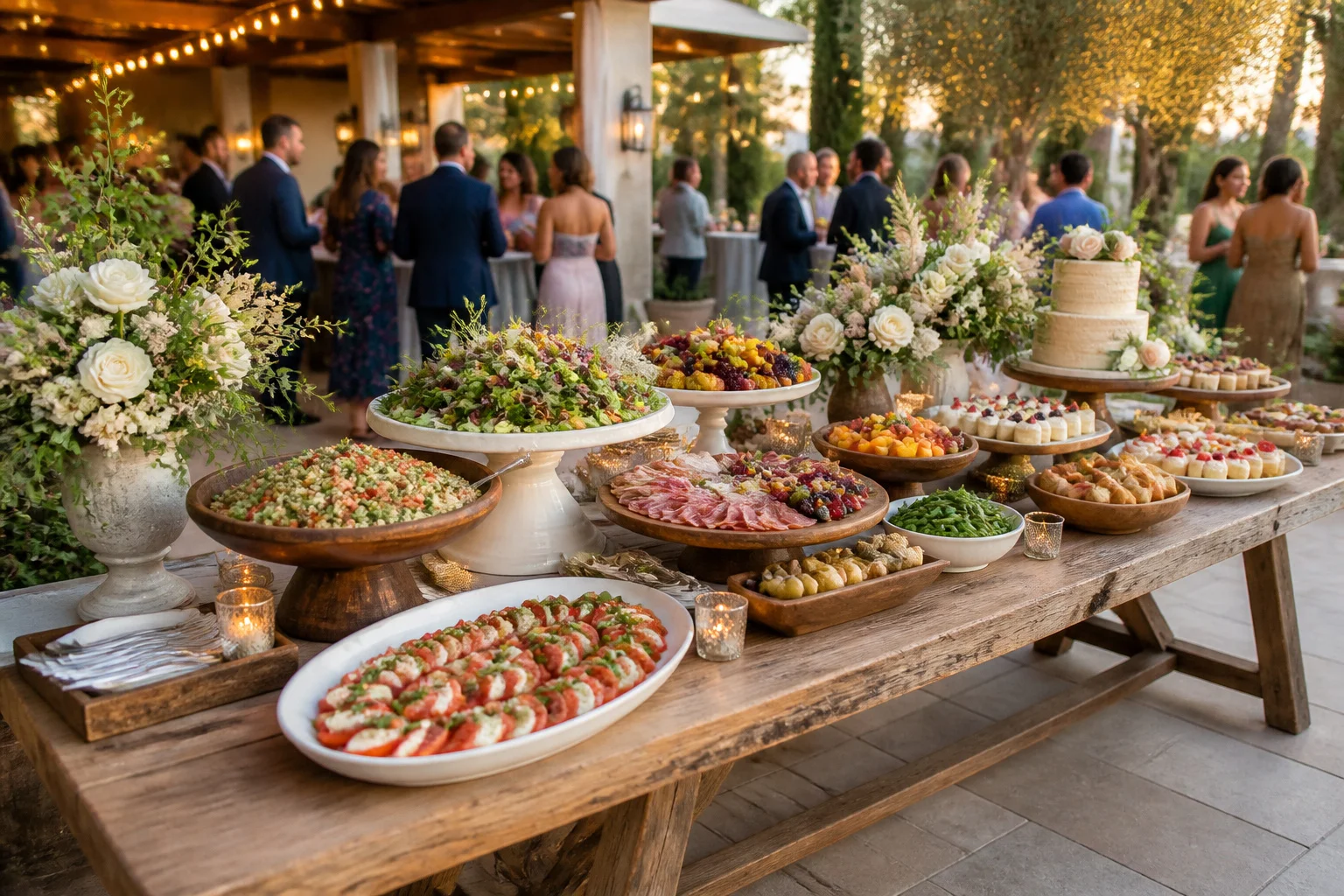 Un buffet de mariage convivial : l&rsquo;art de recevoir