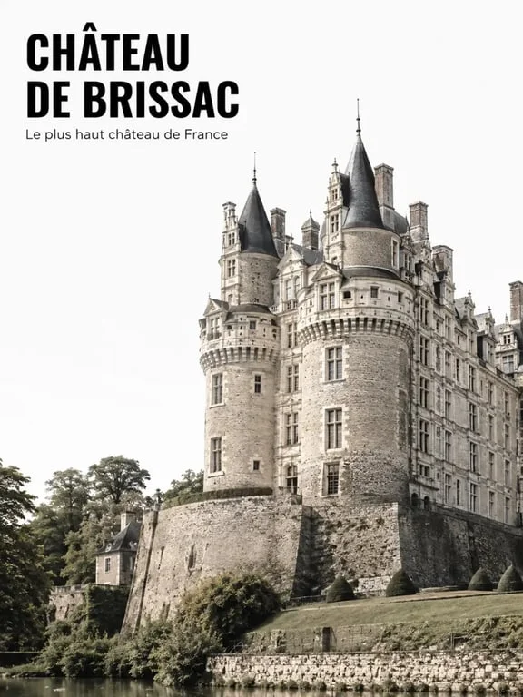 Chateau de Brissac, vue extérieure du plus haut château de France
