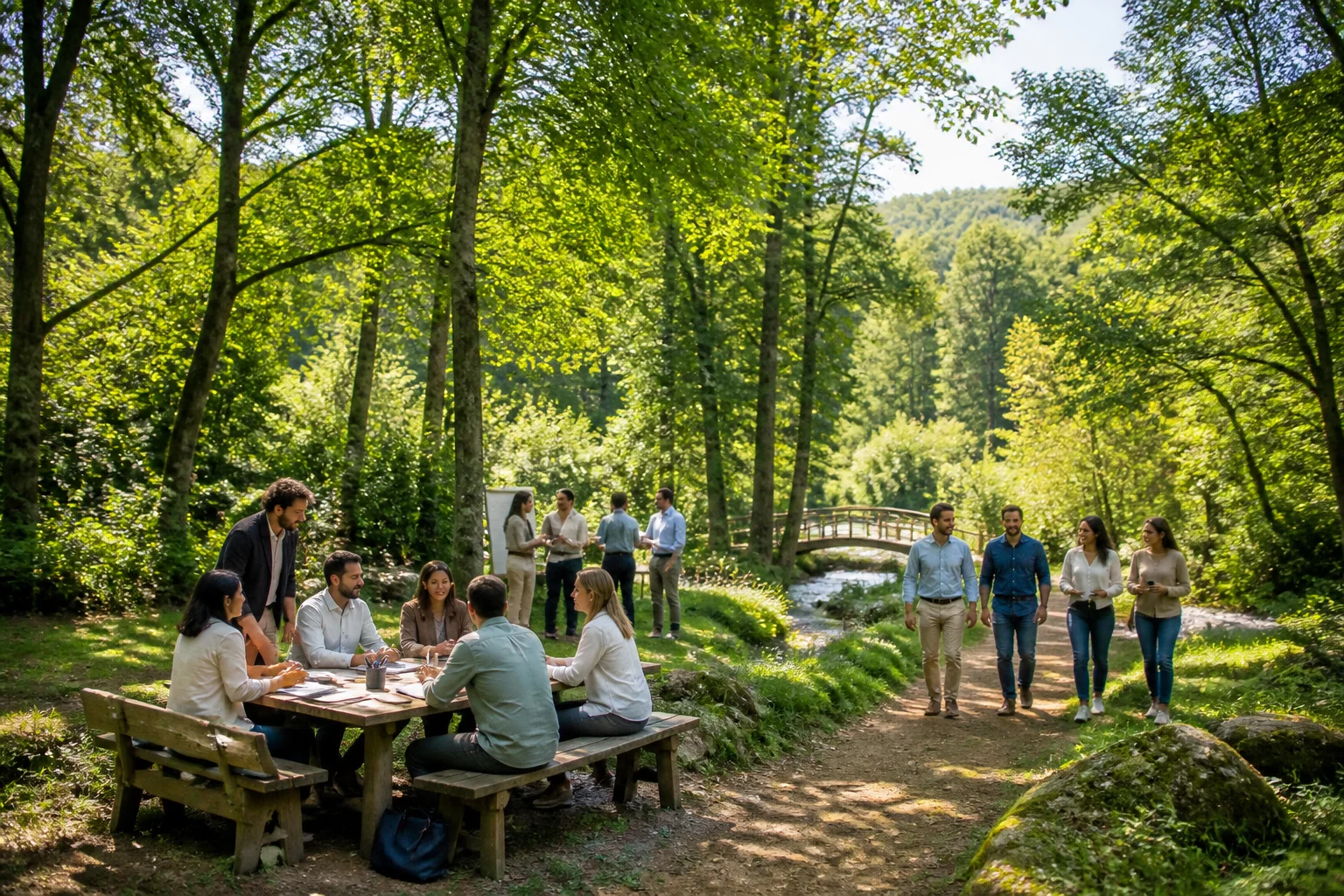 Séminaire au vert : renforcez vos équipes loin du tumulte