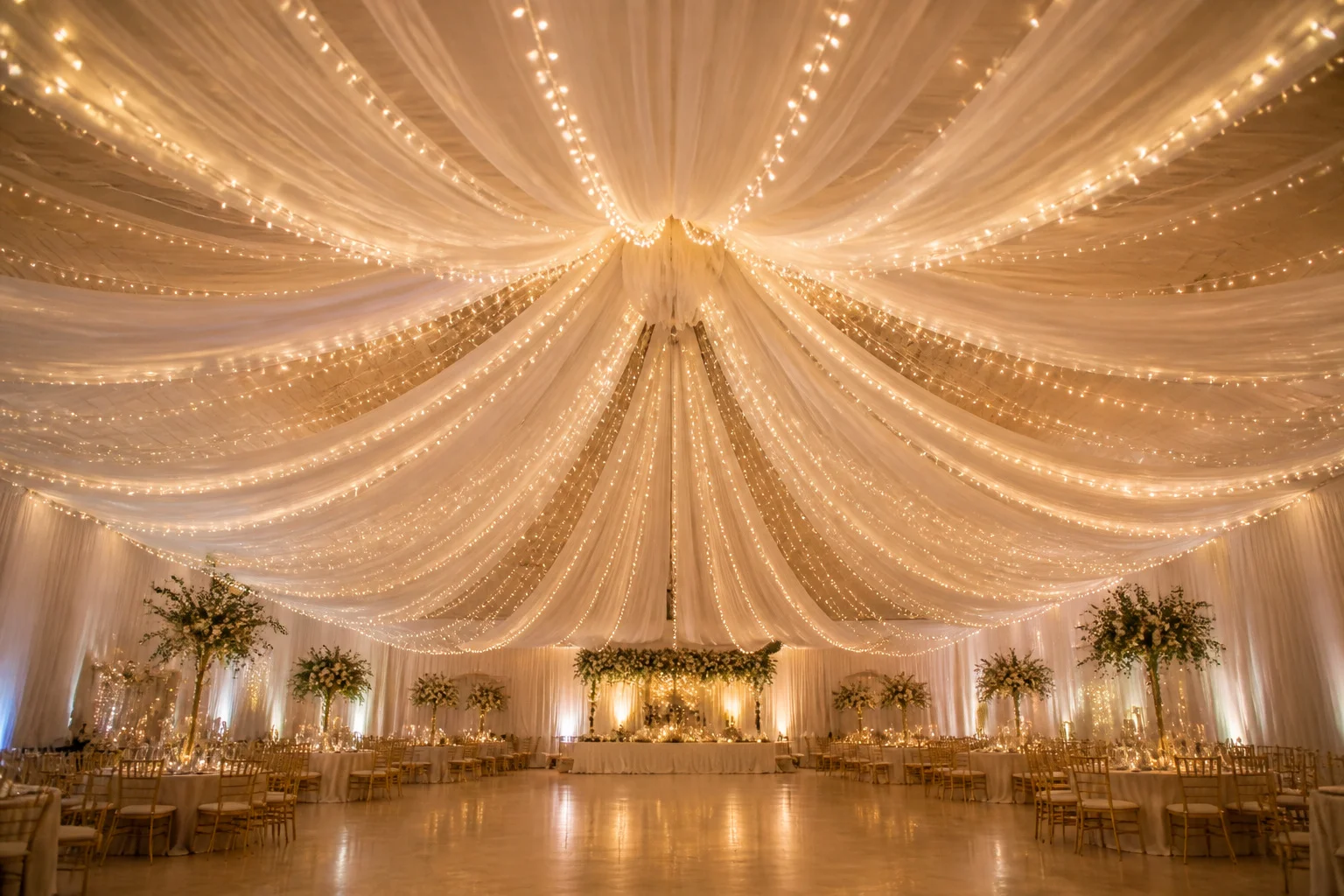 Votre mariage : idées déco pour un plafond enchanteur